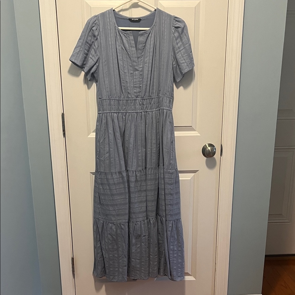 Chicwish Light Blue Midi Dress